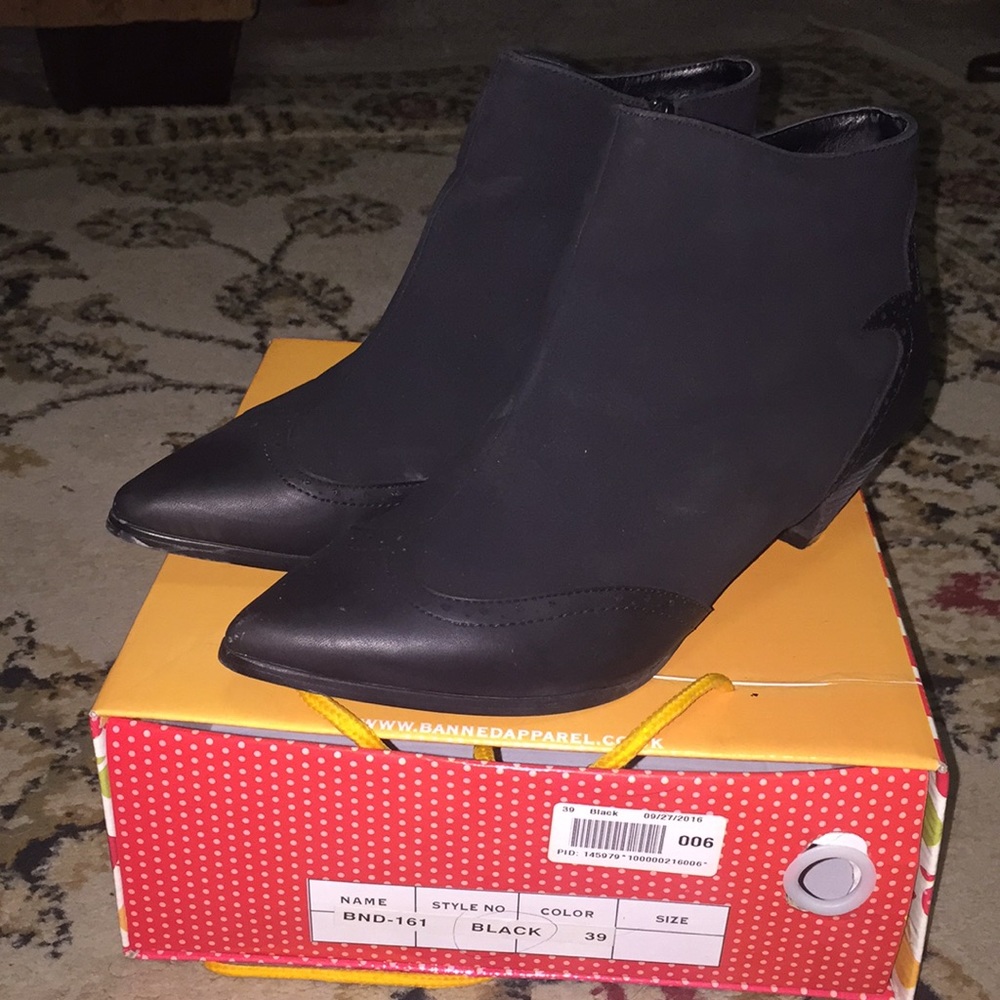 Vintage Black Bootie